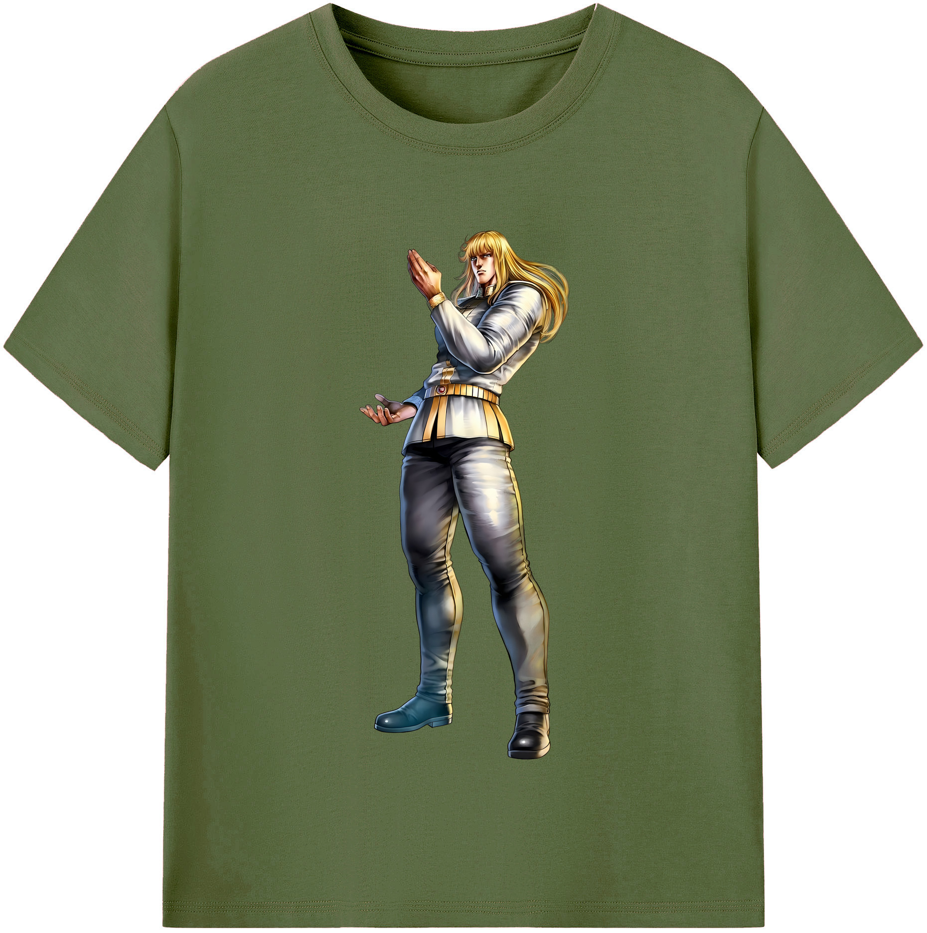 （画像用） 北斗の拳 Fist of the North Star 綿100％半袖Tシャツ（フロントプリント）
